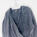 Free People  Movement Criss Crossed Crop Sweatshirt Size Small NWT Black Photo 2