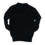 Women's Vintage Black Peter Pan Beaded Collar Long Sleeve Pull Over Blouse Size undefined Photo 0