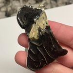 Lot Of 2 Hand Made Ceramic Brooch Pins Hand Painted Photo 4