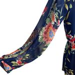 Lulus Run Away With Me Navy Blue Floral Print Long Sleeve Romper Photo 6