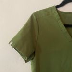 FIGS Women's size XS Dark Olive Green Casma Scrub Top Nurse Doctor Uniform Photo 2