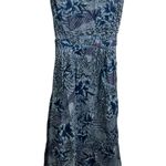 Jane Ashley Vintage Sleeveless Maxi Dress Blue Floral L Photo 0