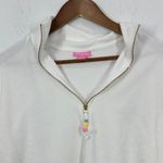 Stoney Clover Lane  x Target Half Zip Cropped Sweatshirt Terry Cotton White Small Photo 5