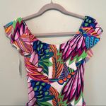 Trina Turk Swimsuit Paradise Plume Off Shoulder One Piece Sz 4 NWT Tropical Photo 9