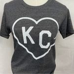 Charlie Hustle  KC Heart Tee Shirt Dark Grey Kansas City Slim Fit T-Shirt Sz XS Photo 3