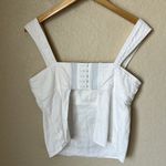 Pilcro  white flyaway open back tank Photo 7