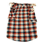 Hayden LA Large Dress Western Rust Red Blue Plaid Flannel Lace Up 3/4 Sleeves Photo 2