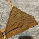 SKIMS  Sparkle Glissenette Front Close Triangle Bralette Tan Brown Chai 3X NWT Photo 3
