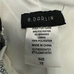 B Darlin B. Darlin One Shoulder White Silver Sequin Mini Y2K Party Dress Size 1/2 Junior Photo 4