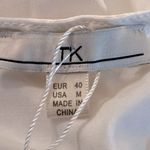 TK Cristin Stitch Fix Ivory Viscose Button Up Sleeveless Blouse‎ Medium NWT White Photo 7