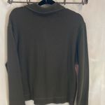 Rafaella Ribbed Button up Top Hunter green Size M Photo 2