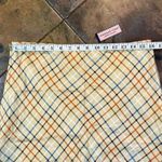 Vineyard Vines NWT By Shepard & Ian 100% Silk Plaid Striped Skirt 10 Photo 1