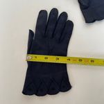 Shalimar Vintage Womens Gloves 50s 60s Navy Blue Embroidered Size 7 Made In USA Photo 8