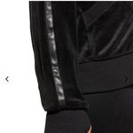 Blanc Noir Interpol Hooded Track Jacket Black Velvet Velour Size Medium Photo 2