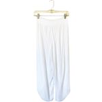 BOHO Pants T.Zovich Relaxed Wrap Slit Boho Beach Vacation High Rise White Small Photo 1