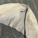 ZARA Knit Bolero Womens Creme Ribbed Arm Warmers Cropped Photo 1
