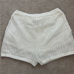 Vintage Havana White Open Crochet Shorts Photo 3