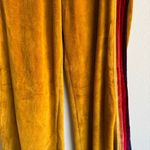 Aviator Nation NWT  Velvet Velour Gold Straight Leg Sweatpants Size XS Inseam 28” Photo 1