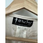 All that jazz Womens Y2K Maxi Dress Size 11/12 Vintage Cream Floral Satin Prom Photo 5