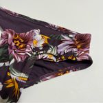 Kona Sol  Purple Floral Bikini Bottoms Medium Coverage Hipster Swim NWT XL Photo 4