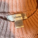 CJ Banks Women's 1X Pink‎ Knit Sweater Tunic Long Sleeve Diamond Openwork New Pink Photo 2