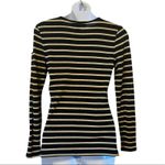 Ralph Lauren Lauren  black and gold stripe long sleeve shirt Photo 3