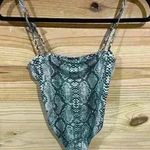 Salty Brand Snakeskin bodysuit with adjustable straps, M Photo 0