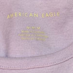 American Eagle Women's Lavender Butterfly Crop Top Size M Photo 3