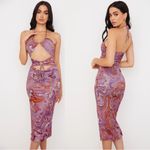 House Of CB Kasia swirl print strappy midi dress Photo 1