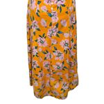 Free People NWT Finer Things Maxi Dress in Sunshine Combo Orange Floral Size L Photo 9