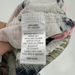 Per Se  Green Pink Floral Linen Blend Elastic Drawstring Waist Shorts Size PL Photo 8