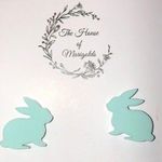Pastel Blue Green Easter Bunny Boho Retro Pierced Earrings Photo 0