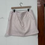 Adidas  Pink Tan Plaid‎ Golf Skort Size 12 Photo 3