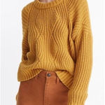Madewell  Charley Pullover Sweater Women's Large Knit Crew Neck brown medium Photo 0
