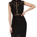 Bardot Lace Panel Midi Dress In Black Size XS NWT Photo 0