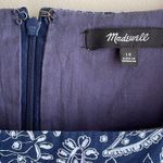 Madewell  Poplin Puff-Sleeve Tiered Babydoll Dress in Paisley Garden Photo 8