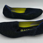 Rothy's  The Loafer Shoes Navy Blue & Neon Metallic Lattice Stitch Women's 9 Photo 0