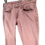 Rag and Bone Dre Boyfriend Jeans Women 24 Light Plum Raw Hem Slim Low Rise Stretch Photo 2