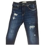 ZARA NWOT HI RISE SUPER STRETCHY DISTRESSED ANKLE JEANS W/RAW CHEWED HEM Photo 3