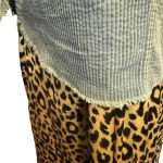 ZARA  Womens Blue shacket shirt jacket Light blue corduroy raw hem Size 11/12 Photo 7