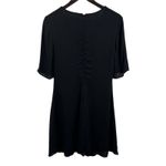 & Other Stories & Other Stories Black Viscose V-Neck Dress Size 6‎ Photo 2