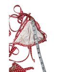 Good American Gingham Bikini Set Red White Check Halter High Waist Womans 4XL Photo 6