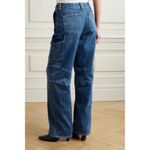 L'Agence NWT L’AGENCE Brooklyn High-Rise Straight-Leg Cargo Jeans Size 28 Photo 2