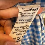 SUNDRESS Alena Dress in Light Blue & Pink Gingham Plaid High Low Size M / L Size L Photo 11