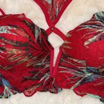 PINK - Victoria's Secret Victoria's Secret PINK V-Wire Date Push-Up Bra Tropical Floral Lace Women’s S Photo 6