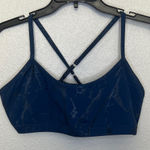 Beyond Yoga  Blue Marble Print Sports Bra Size XL Photo 0