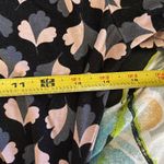Boden Women’s Black Pink Gray Leaf Print Surplice V Photo 5