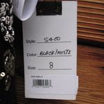 Mac Duggal NWT Embellished Floral Sequin Gown Dress Black Multi 5400 Photo 13