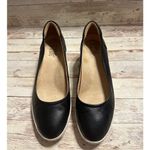 Naturalizer  Leather Susan Wedge Size 8.5 Slip-On Platform Black Office Comfort Photo 2