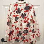 Boutique Cream Floral Open Front Blazer Large Photo 1